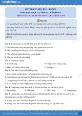 Đề thi giữa kì 2 KHTN 6 Cánh diều - Đề số 1